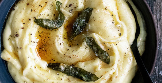 MANCHEGO & BROWN BUTTER WHIPPED POTATOES