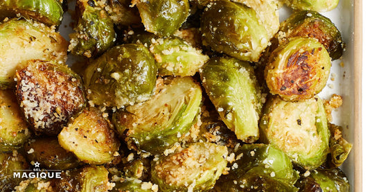 ROASTED PARMESAN BRUSSELS SPROUTS